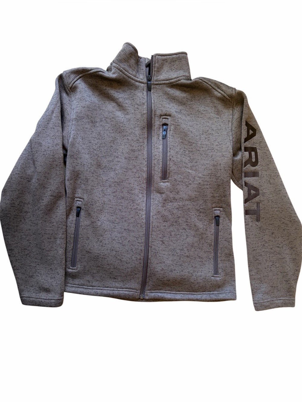ARIAT MENS/WOMENS size small zip jacket fleece lined EUC zip pockets